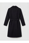 Lcw Everyday Black Belted Women's Cashmere Coat - 5