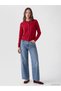 Two Mt Shop Quality Lcw Modest Red Knitwear Plain Women's Cardigan - 2