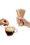 Wooden Coffee Stirrers 100 Count Disposable Stir Sticks for Coffee & Tea, Smooth Finish, Home & Office Use, Café & Events, Beverage Mixer - 4