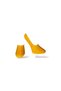Single Unisex Plain Yellow Colored Ballerina Socks