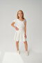 Girl White Skirt