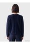 Gencc Quality Lcw Modest Navy Blue Knitwear Plain Women's Cardigan - 4