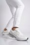 White-Silver Mesh Lightweight Memory Comfortable Sole Men's Running, Walking and Sports Shoes Space m - 3