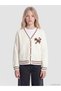Rmz Gi̇yi̇m Farkiyla V Embroidered Girls' Knitwear Cardigan - 3