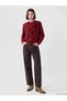 Gencc Quality Lcw Modest Red Women's Knitwear Sweater with Tie Detail - 3
