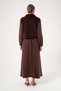 Women's Plush Detailed Skirt Suit Brown 31527 - 6
