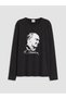 Vizyon New Season Black Ataturk Printed Girls' T-Shirt - 2