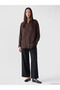 Lcw Everyday Brown Textured Oversize Women's Shirt - 2