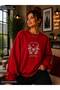 Women's Be Kind Written Butterfly and Flower Graphic Printed Round Crew Neck Casual Cotton Basic Sweathirt