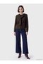 Gencc Quality Lcw Modest Brown Women's Knitwear Sweater with Tie Detail - 2