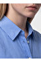 Xside Blue Striped Oversize Poplin Women's Shirt - 3