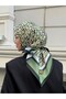 Olive Double-Sided Twill Scarf-Green - 6