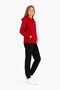 Unisex Children's Hooded Collar Tracksuit Set Red-310 - 5