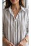 Comfortable Cut Striped Shirt - 3