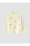 Quality Pieces from Çelebi Store Zero Roba Yaka Girls' Embroidered Knitwear Sweater - 2