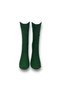Single Unisex Plain Dark Green Colored Socks - 3