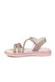 Rainbow Lightweight Velcro Stone Strap Orthopedic Sole Girls' Sandals - 4