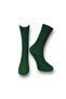 Single Unisex Plain Dark Green Colored Socks