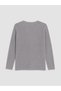 Texx Store Quality Lcw Grace Gray V-Neck Shiny Textured Women's Knitwear Sweater - 6