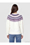 Lcw Modest Lilac Crew Neck Patterned Women's Knitwear Sweater - 4
