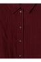 Lcw Everyday Burgundy Striped Women's Shirt - 7