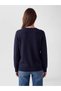 Alita City Lcw Grace Navy Blue Knitwear Embroidered Midi Women's Cardigan - 4