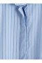 Lcw Studio Blue Stone Detailed Striped Poplin Women's Shirt - 6