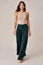 Asymmetrical Waist Relaxed Fit Wide Leg Pants - 3