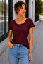 Women's Premium Cotton Basic T-Shirt Oval Neck Short Sleeve Loose Fit / Relaxed Fit