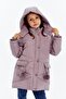 Hooded Winter Pompom Detailed Girl's Coat - 8