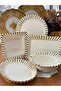 Service Presentation Set 5 Pieces Daisy Gold