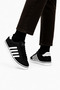Men's Faylon Sole Linen Sneaker Shoes Black - White - 3