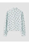 Lcw Modest Blue Polka Dot Poplin Women's Shirt - 7
