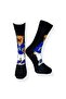 Single Unisex Bear Patterned Black Color Socks