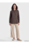 Lcw Grace Brown Shirt Collar Patterned Blouse - 2