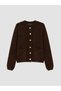 Lcw Modest Brown Knitwear Plain Women's Cardigan with Gencc Quality - 5