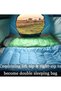 AUTOYSUR Sleeping Bags Camping with Compression Sack, Ultralight Backpacking Sleeping Bags with Zipper, Suitable for Warm & Cold Weather for Hiking, Traveling, Outdoor Adventure Black - 8