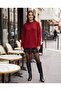 Women's Beard Yarn Crew Neck Knitwear Sweater - 5