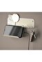 Wall Organizer with Hooks, 23 X 13 Cm, Light Gray Beige - 2