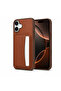 iPhone 17 Leather-Like Case with Card Compartment