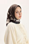 Patterned Twill Scarf Bambi Brown - 3