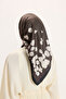Patterned Twill Scarf Bambi Brown - 5