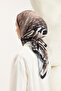 Patterned Twill Scarf Animal Brown - 6