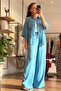 Light Blue Slim Denim Tencel Suit