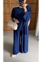Women's Hijab Two-Piece Set Casual Tunic Loose Pants Comfortable Fit - 2