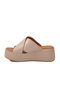Beige Thick Padded Sole Soft Comfortable Insole Women's Slippers Pc-54641 - 4