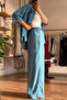 Light Blue Slim Denim Tencel Suit - 6