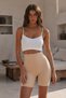 Women's U-Neck Waist-Fitted Knitted Detailed Leather Corset