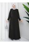 Women's Stylish Elegant Abaya Dress with Sleeves and Front Details