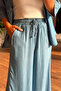 Light Blue Slim Denim Tencel Suit - 5